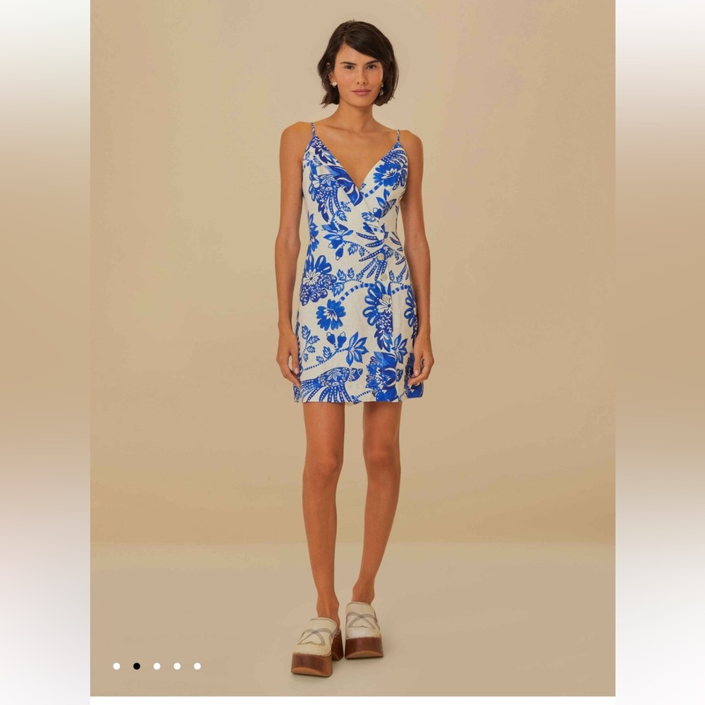 Off-White Floral Birds Euroflax™ Mini Dress